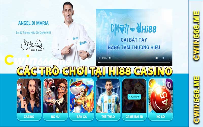 Các Trò Chơi tại Hi88 Casino